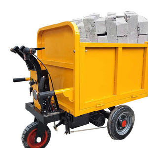 Xuyang Manufacturer Construction Engineering Electric Hand Push Tilting Bucket Mini Transfer Truck Dumper Cart Trolley