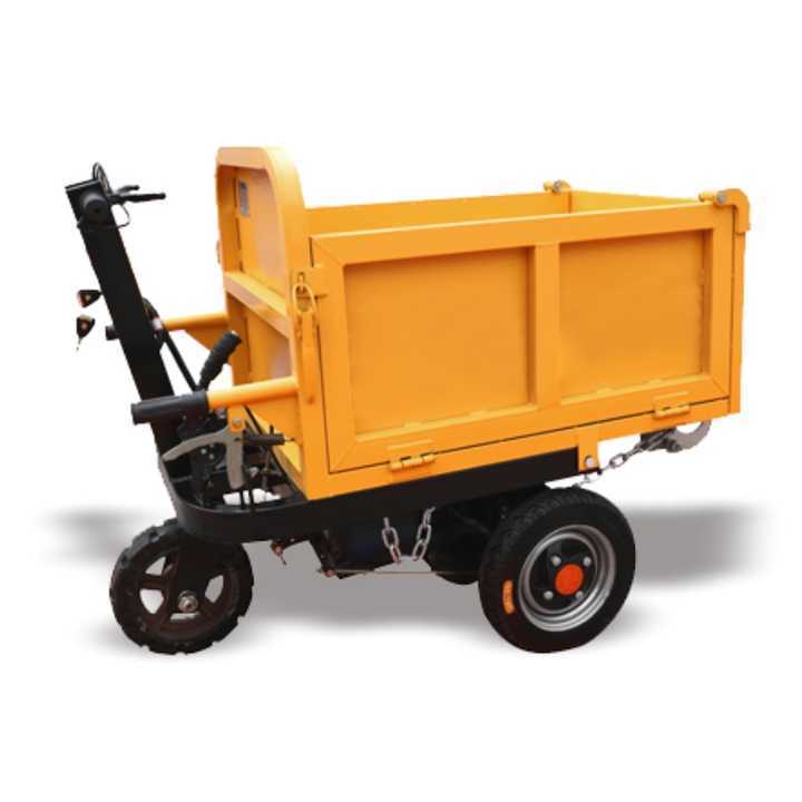 Xuyang Manufacturer Construction Engineering Electric Hand Push Tilting Bucket Mini Transfer Truck Dumper Cart Trolley