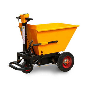 Xuyang Small Electric Hand Push Tool Cart Ash Engineering Dump Trolley Cargo Mining Electric Dump Truck Transport Tricycle