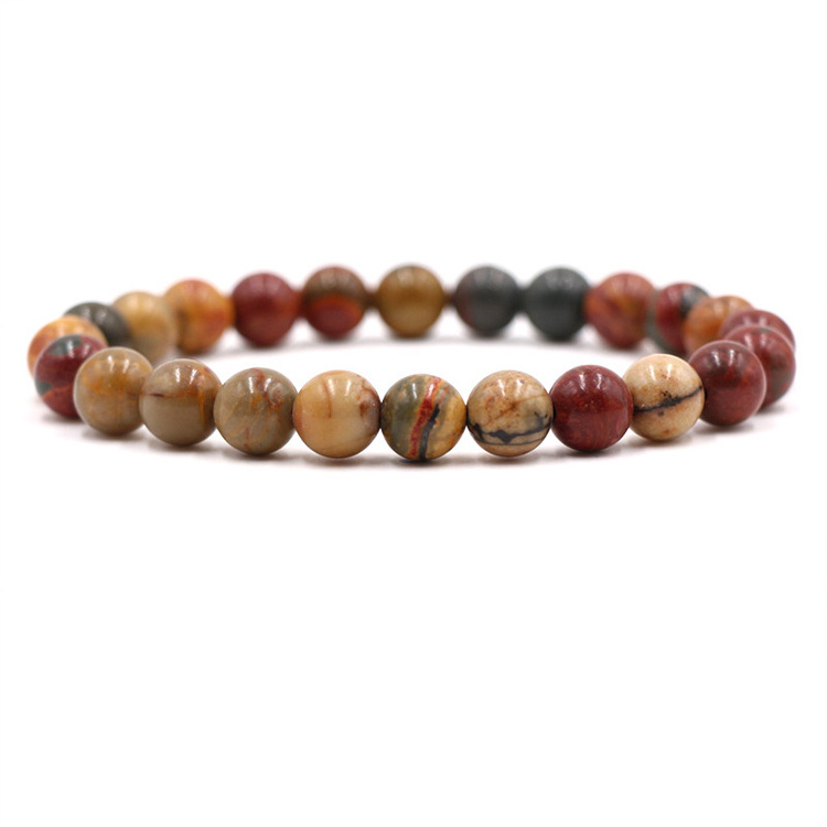 Wholesale High Quality Men's mala black onyx bracelet high grade black agate jewelry bracelet