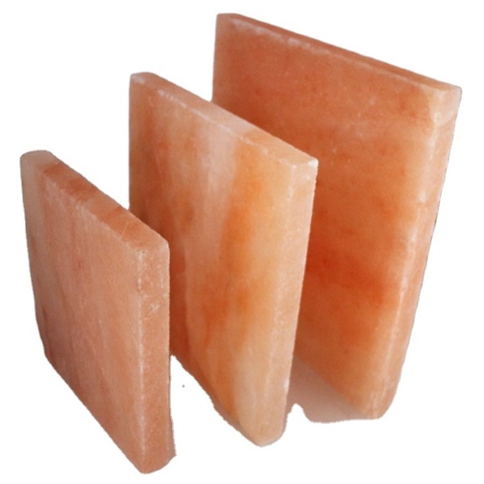 China Natural Himalayan Pink Salt Plate Himalayan Salt Slab /Brick/Tiles Bbq Salt Plate For Cooking