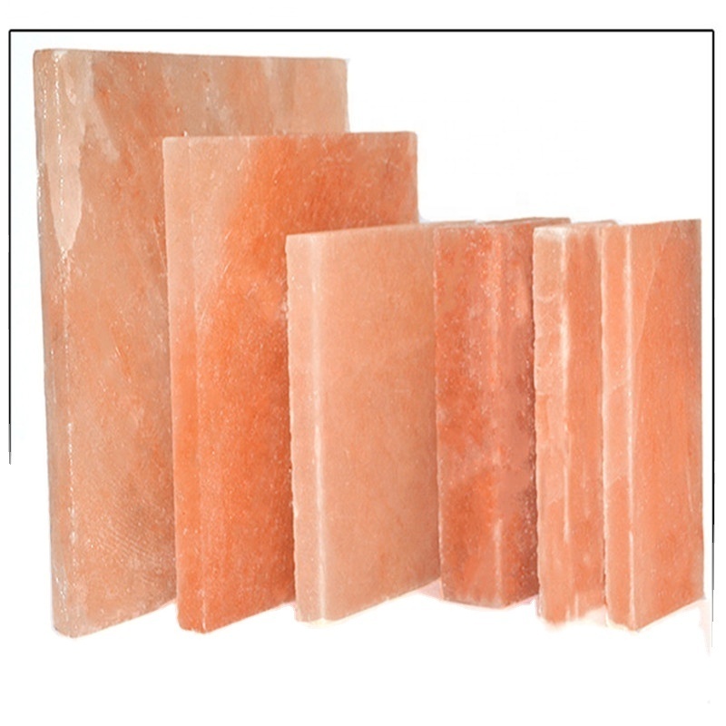 China Natural Himalayan Pink Salt Plate Himalayan Salt Slab /Brick/Tiles Bbq Salt Plate For Cooking