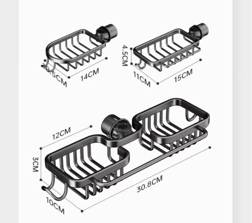 Kitchen Sink Organizer Hanging Drain Rack Adjustable Faucet Sponge Holder