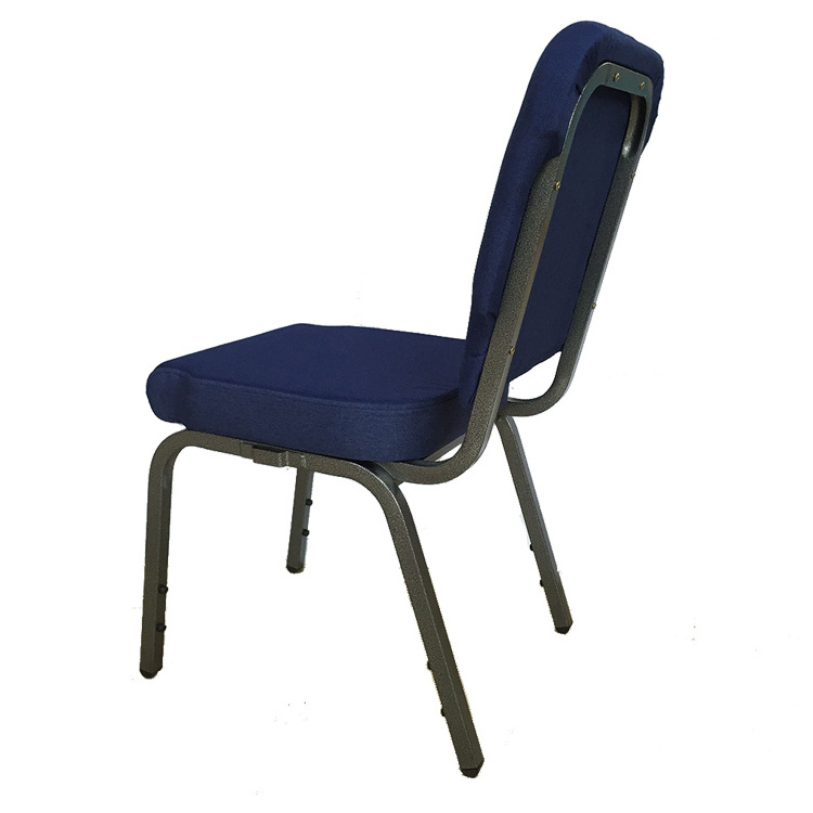 Manufacturer Cheap Padded Stackable Used Royal Blue Church Chairs