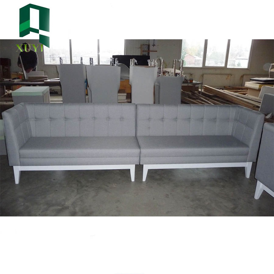 Customized Semi-circular Restaurant Leather Sofa Booth Seating