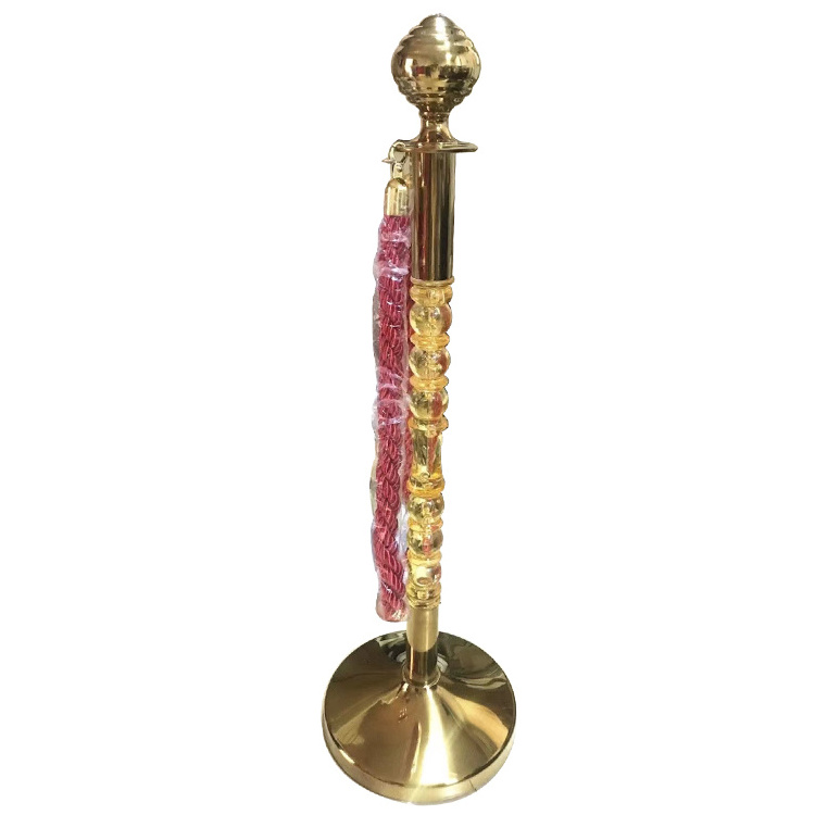 High-End Hotel Resin Red Carpet Stanchion Crowd Control Barrier Pole For Event