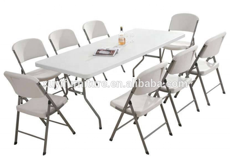 Wholesale Stackable Outdoor Garden White Metal Frame Plastic Folding Chairs For Wedding Event