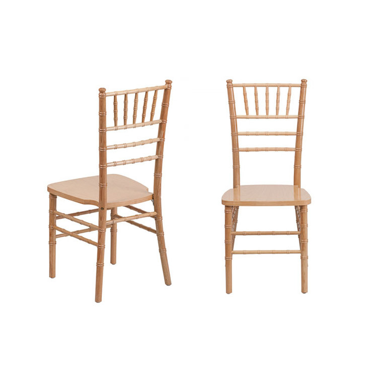 Factory Price Hot Sale Event Decoration Use Solid Wood Stackable Chiavari Chairs For Rental