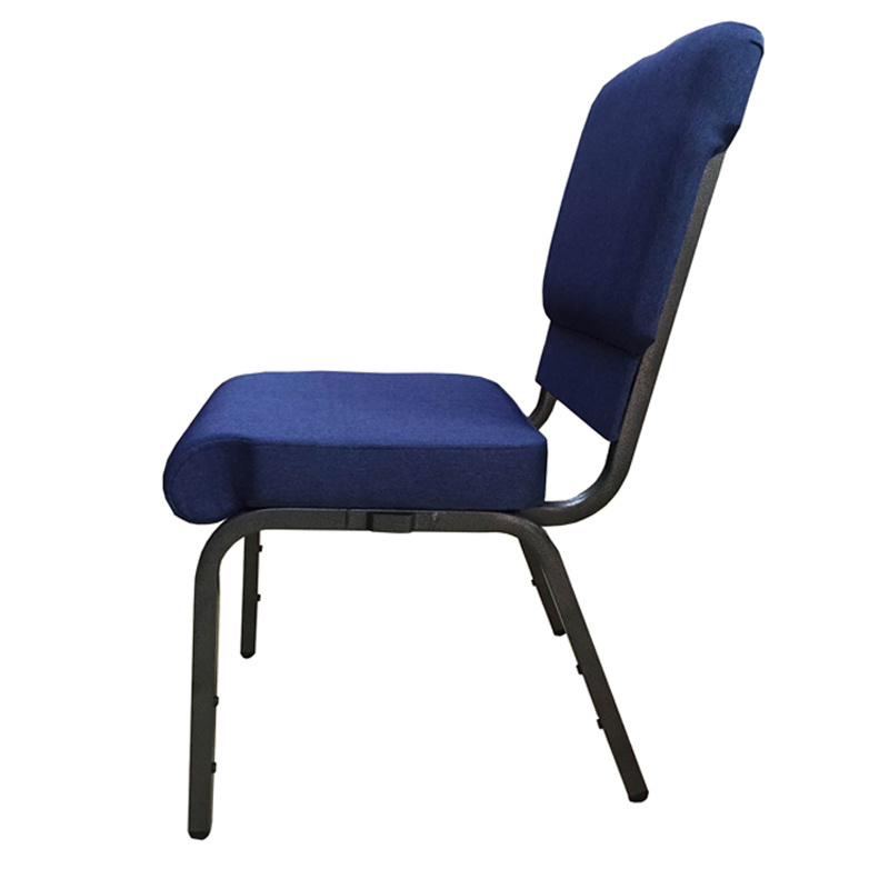 Manufacturer Cheap Padded Stackable Used Royal Blue Church Chairs