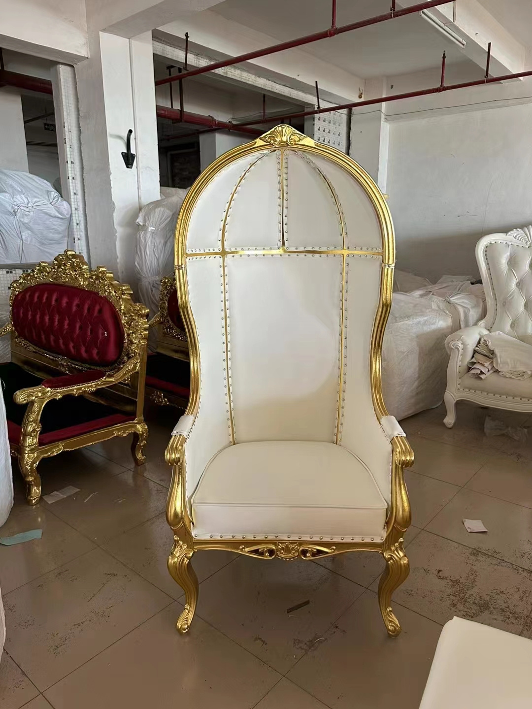 Bird Cage Chair Wholesale Luxury High Back Wooden Bird Cage Throne Chair