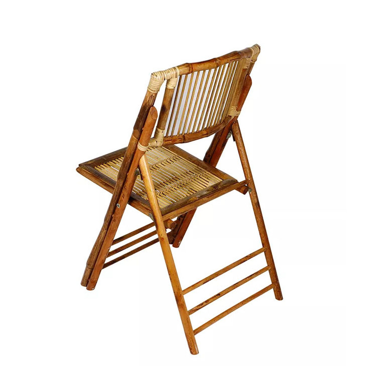 Wholesale Outdoor Wedding Decoration Use Bamboo Folding Chairs For Rental