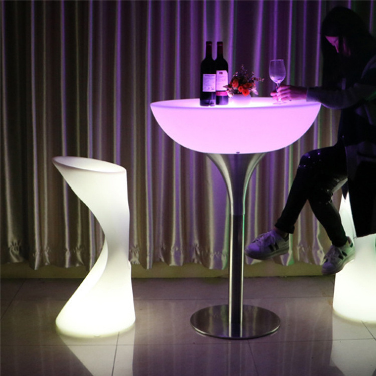 Wholesale Luxury Nightclub Led Furniture Led Cocktail Table For Sale