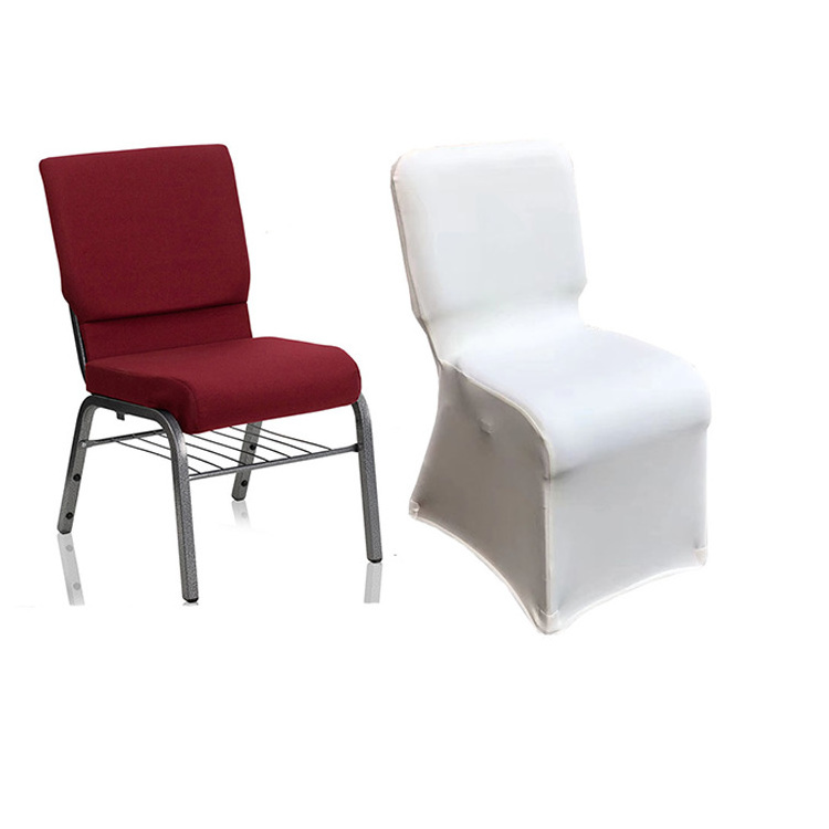 Hot Sale High Quality Metal Church Chairs Use Spandex Chair Covers For Sale