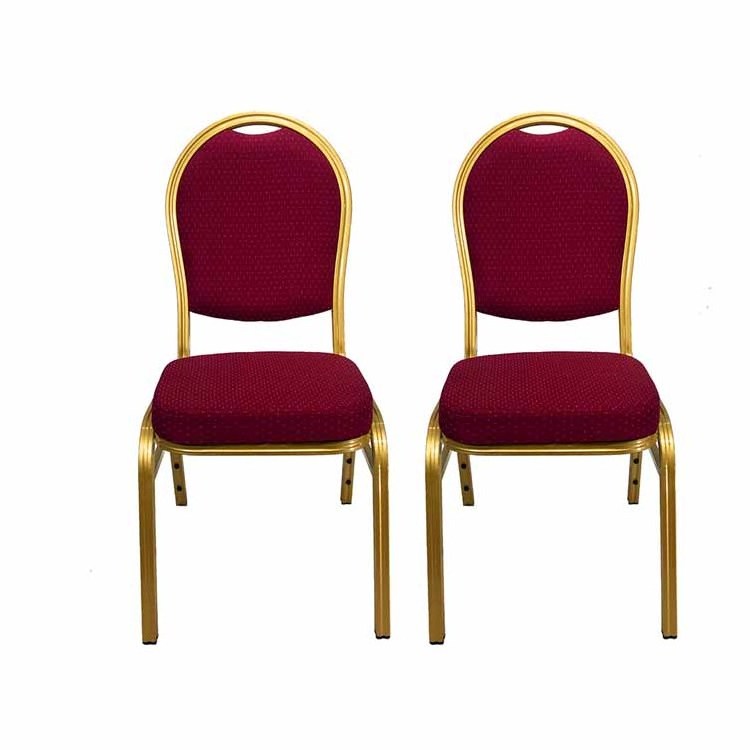 Hot Sale Commercial General Used Aluminum Stacking Hotel Hospitality Banquet Chairs For Sale