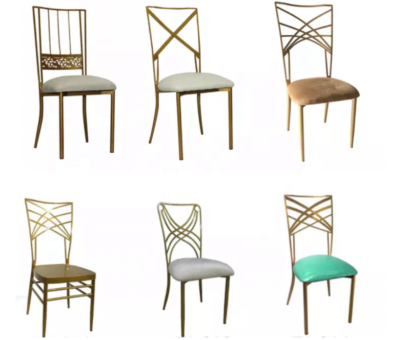 Wholesale cross back metal wedding Chameleon chiavari Chair