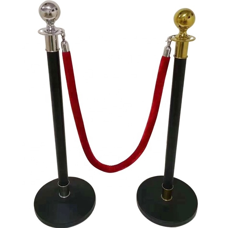 Gold crowd control walkway red carpet rope stanchion queue rope poles stands barrier stanchion