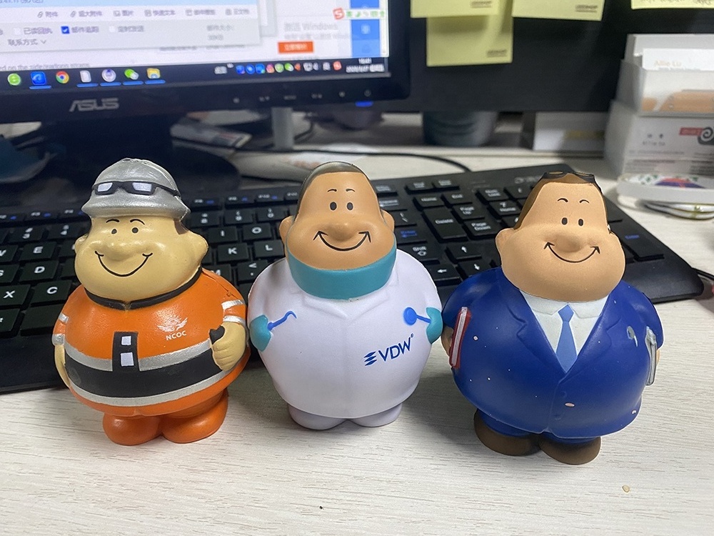 Manufacturer PU Foam Cartoon Custom Anti Stress Character Stress Ball Custom Logo,High Quality OEM/ODM Custom Stress Ball