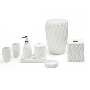 Hotel balfour resin bathroom accessories set