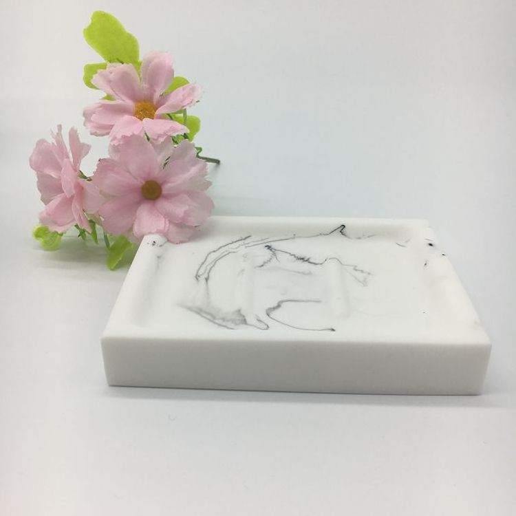 White Marble Resin Hotel Balfour Soap Dish