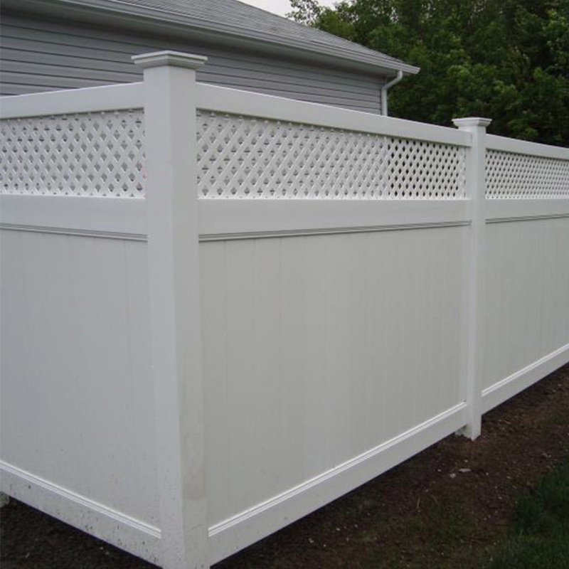 Vinyl Fence Panels Cover Privacy Fence Garden Board Wood Grain Stone White Pvc Plastic Fencing, Trellis & Gates Outdoor Support