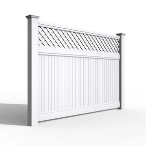 Vinyl Fence Panels Cover Privacy Fence Garden Board Wood Grain Stone White Pvc Plastic Fencing, Trellis & Gates Outdoor Support