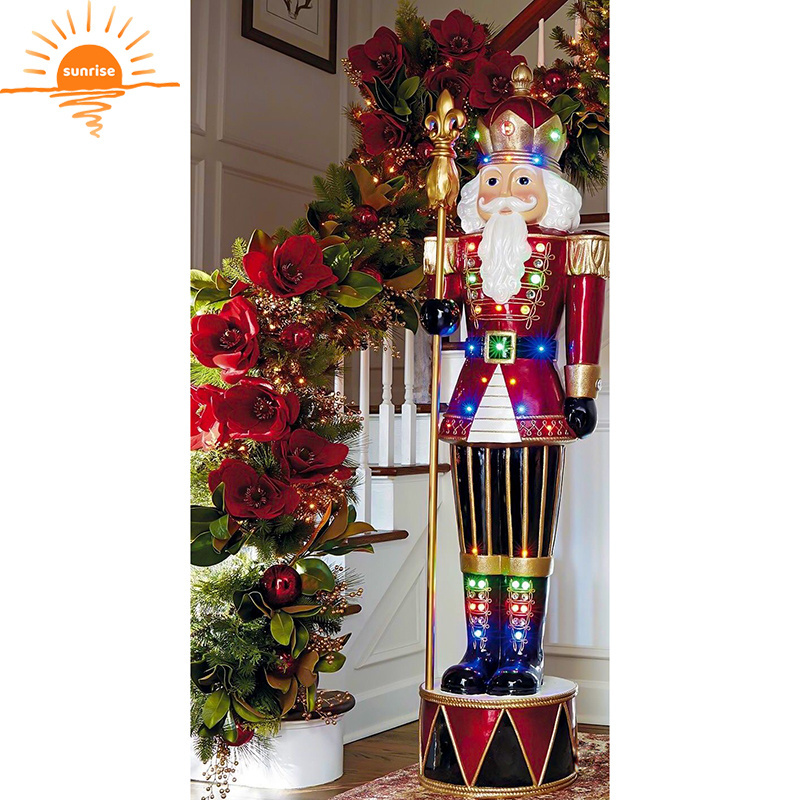 christmas wooden nutcracker/ nutcracker soldier 6 ft christmas/ resin 6ft nutcracker statue