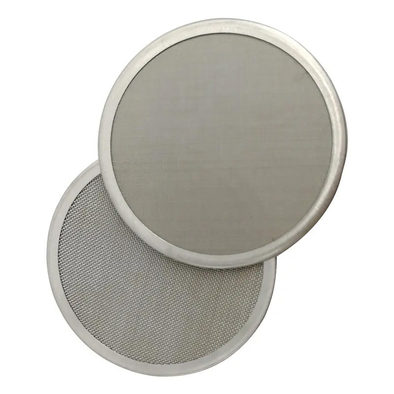 1 3 5  8 10 25 50 100 micron round screen stainless steel filter mesh disc