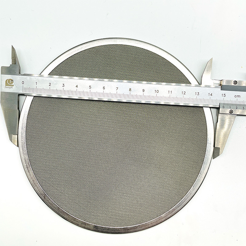 1 3 5  8 10 25 50 100 micron round screen stainless steel filter mesh disc