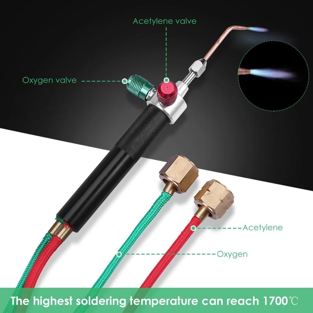 Mini Welding Gas Torch Butane Burner Welding Gun Oxygen Acetylene Gun ...