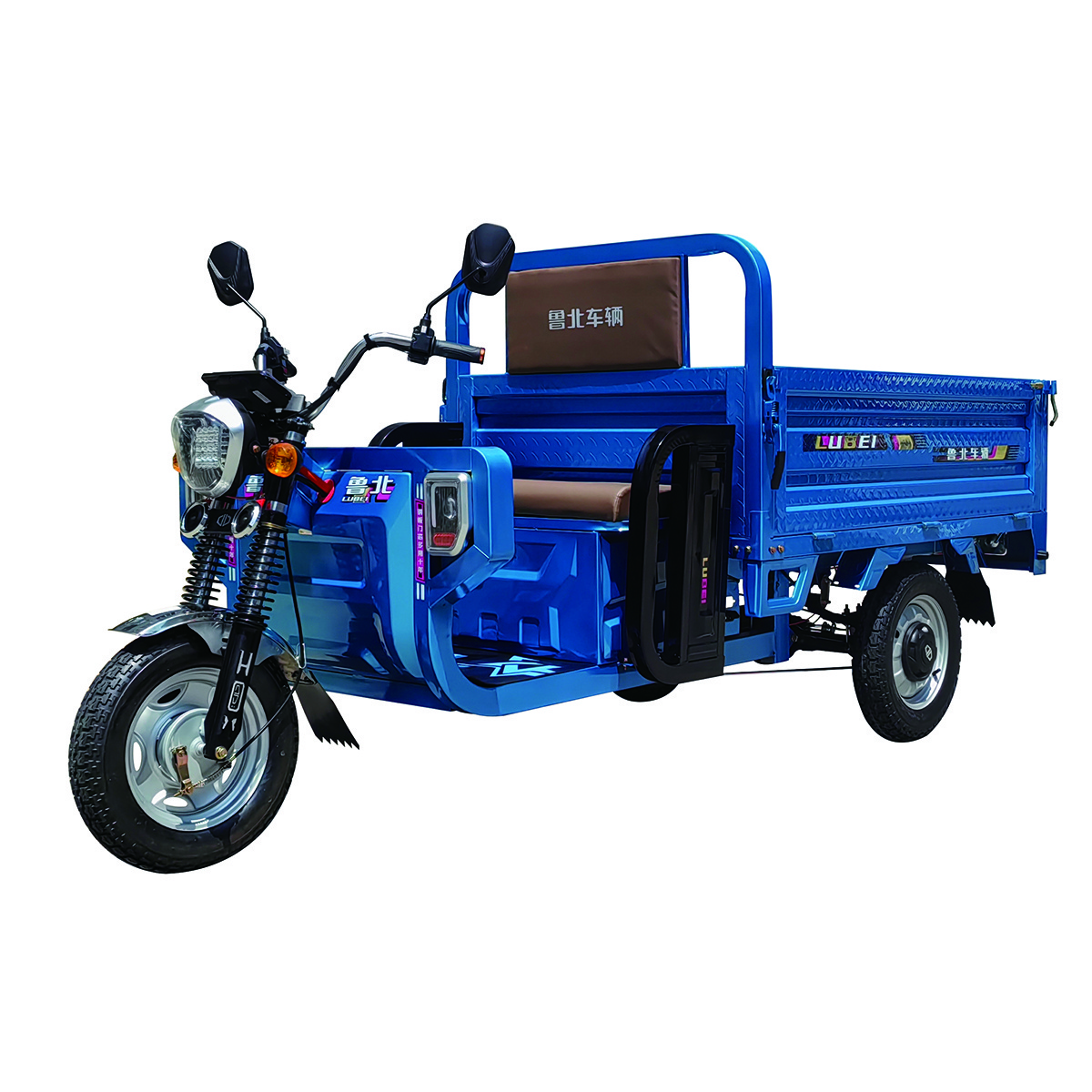 LUBEI Vehicle Manufacturer OEM/ODM 800W/1000W/1500W 1.5m/1.8m  China Eec Trike Motorized Tuk Tuk 3 Wheels Cabin Cargo Tricycle