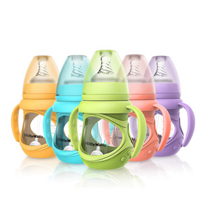 Factory Custom Cheap New Baby Feeding Silicone Bottle Natural Baby Bottle With Natural Response Nipple