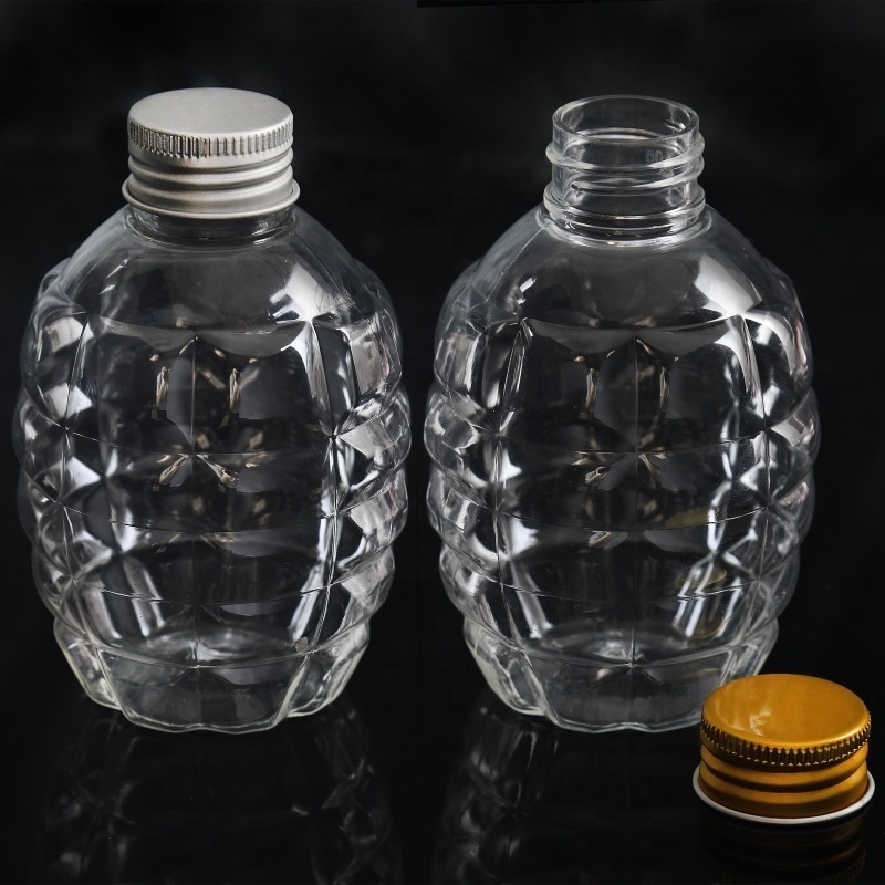 2022 Whiskey Wine Grenade shape glass Transparent Bottle  Container For liquor