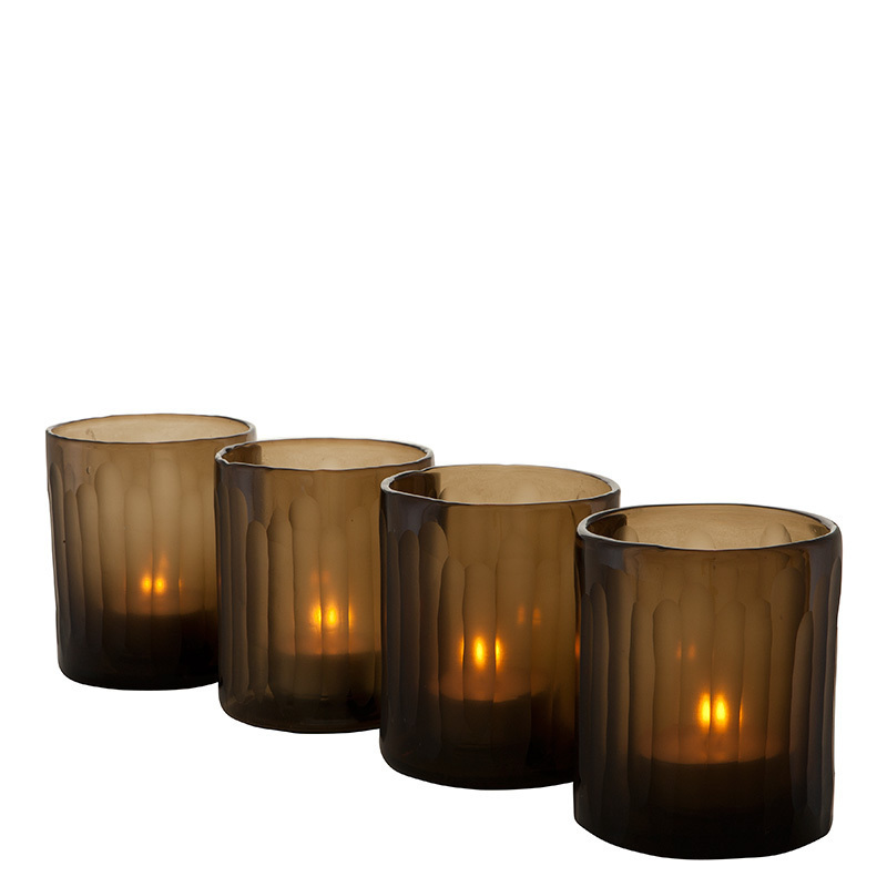 Good factory price supply small scented amber glass candle jar holders