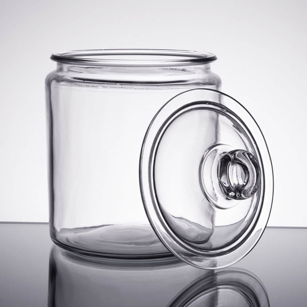 Hot Sale 1 Gallon Glass Round Storage Jar Glass Food Mason Jar With Lid