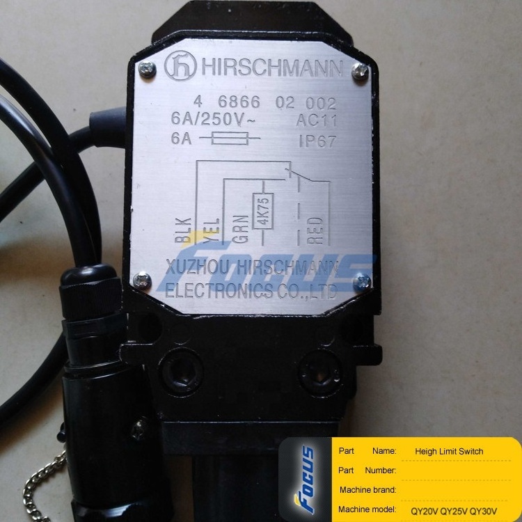 ZOOMLION Truck Crane Spare Parts QY20V QY25V QY30V Heigh Limit Switch 00633076400400000