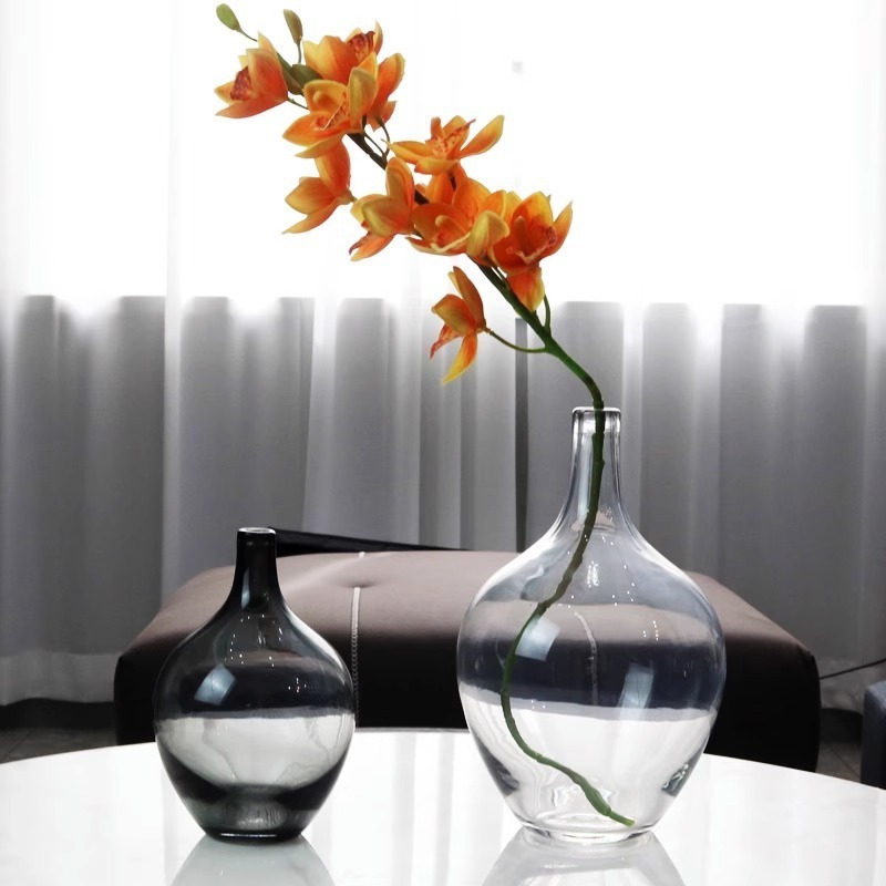 Hanging bell flower arrangement ornaments Table and bedroom decorations, Japanese style water-based vases, glass vases