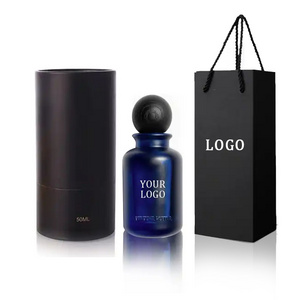 Factory Low Price Crystal Glass Empty Brown Round 30ml 50ml 100ml Refillable Spray Luxury Perfume Bottle With Box Packaging