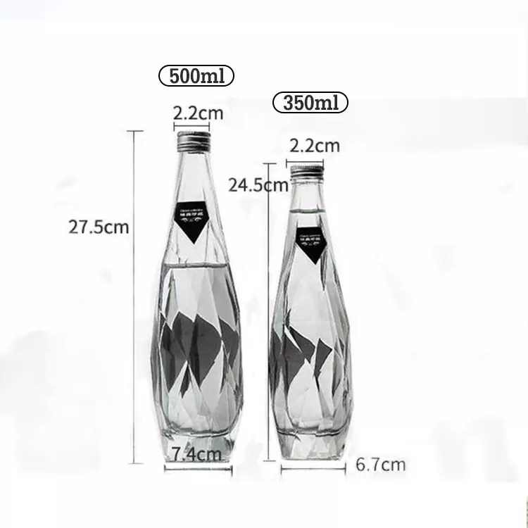 design Wholesale 350ml 500ml 750ml Glass Wine Liquor Bottle Glass Brandy Gin Rum Tequila Vodka Spirits Bottle With Lid