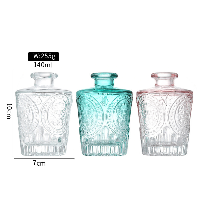 High Quality 140ml Flower Basket Car Diffuser Perfume Bottle Reed Diffuser 4.78oz Aromatherapy Bottle