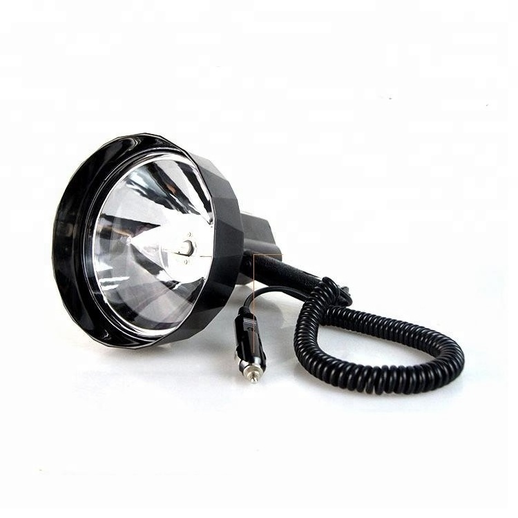 Hot sale super bright waterproof 24v 12v 55W 7inch handheld search light hunting spotlight