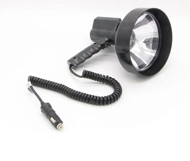 Super bright hid hunting spot light 12v 24v 7inch 55wattt hid marine searchlight handheld spotlight