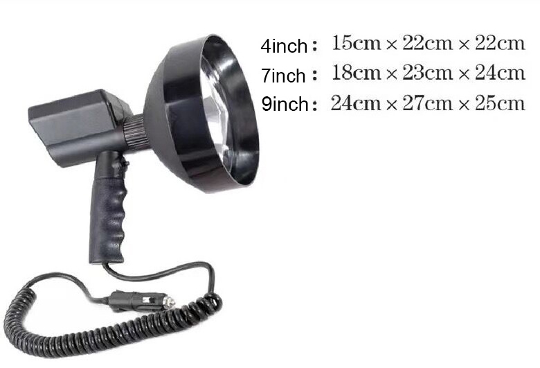 Wholesale super bright spot 12v 55w 9inch searching light for hunting 12v car batary searching light for hunting 12v car batary