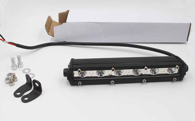 Factory direct single row 8.8inch 18w slim led spot light bar car roof top light bar