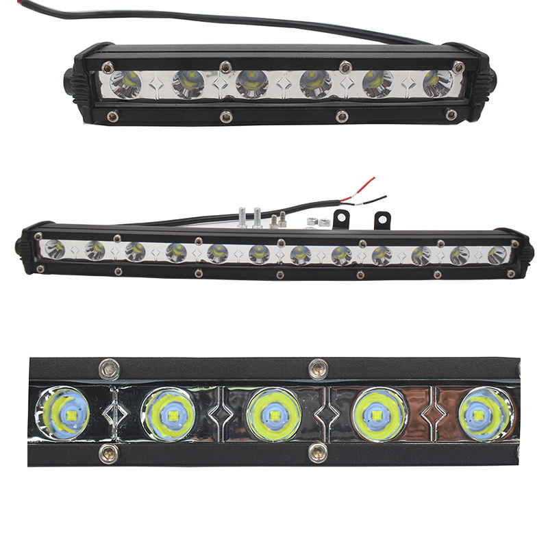 Factory direct single row 8.8inch 18w slim led spot light bar car roof top light bar