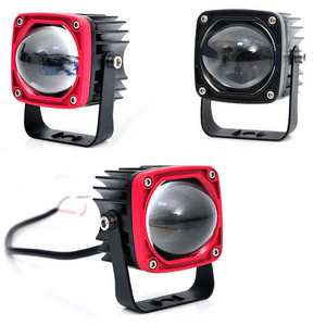 New high low beam dual color spot 4d 2inch 30w ce rohs ip67 led light work amber led folding work light