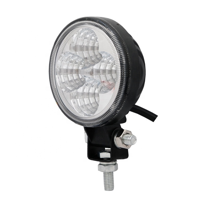 Hot mini round 3inch 4 led 12w 10v-24v work light  24 volt spot led driving light for truck