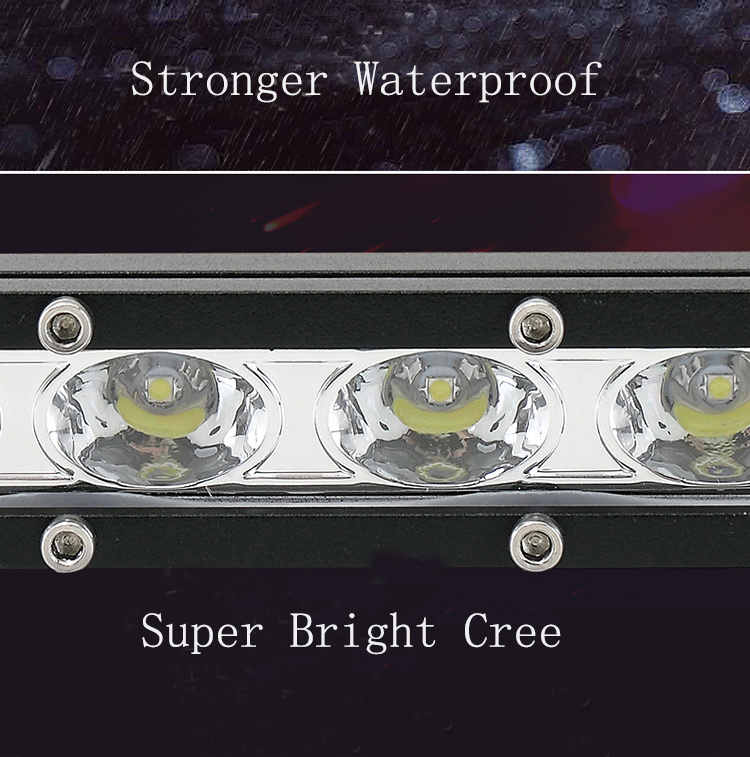 Wholesale single row slim 8.8inch 18w high power led ramp light bar red white yellow