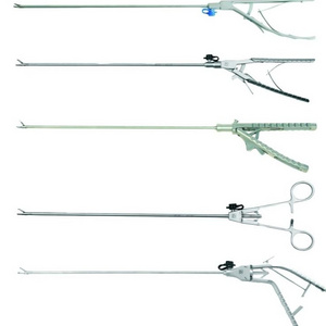 Reusable Instruments laparoscopic Needle Holder Curved Surgical Endoscopic Grasping Forceps