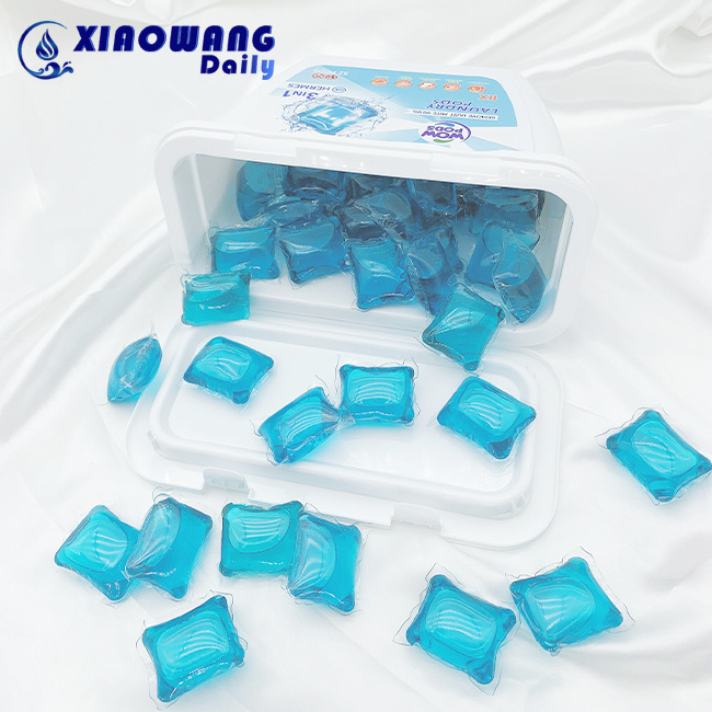 Laundry Pods Gel Detergent Capsule Pod Scent Booster Beads Container Soap Washing Pods With Free Sample