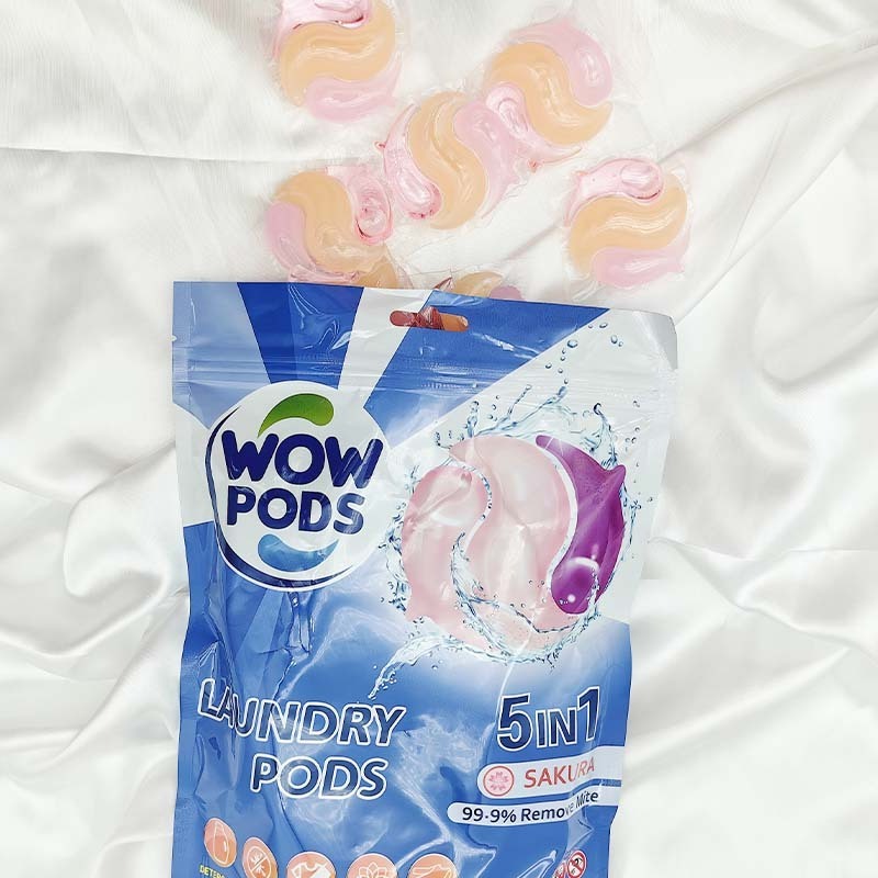 Nature Laundry Detergent Pods 5 in 1 Washing Pods Capsules Laundry Beads Detergent Soap Hot selling 2024